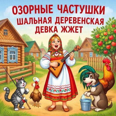 Озорные Частушки - Шальная деревенская девка жжет