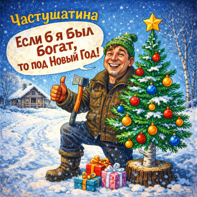 Частушатина - Если б я был богат, то под Новый Год!