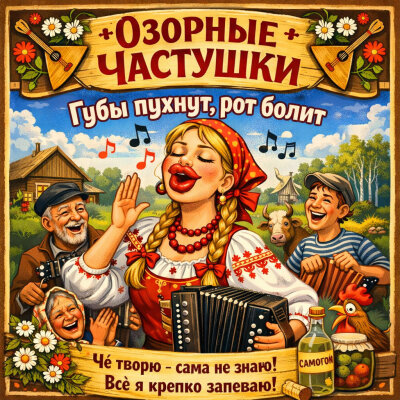 Озорные Частушки - Губы пухнут, рот болит