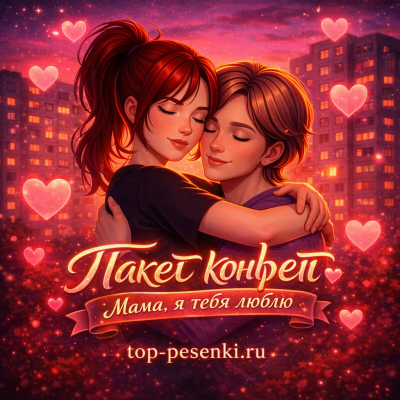 Пакет конфет - Мама я тебя люблю